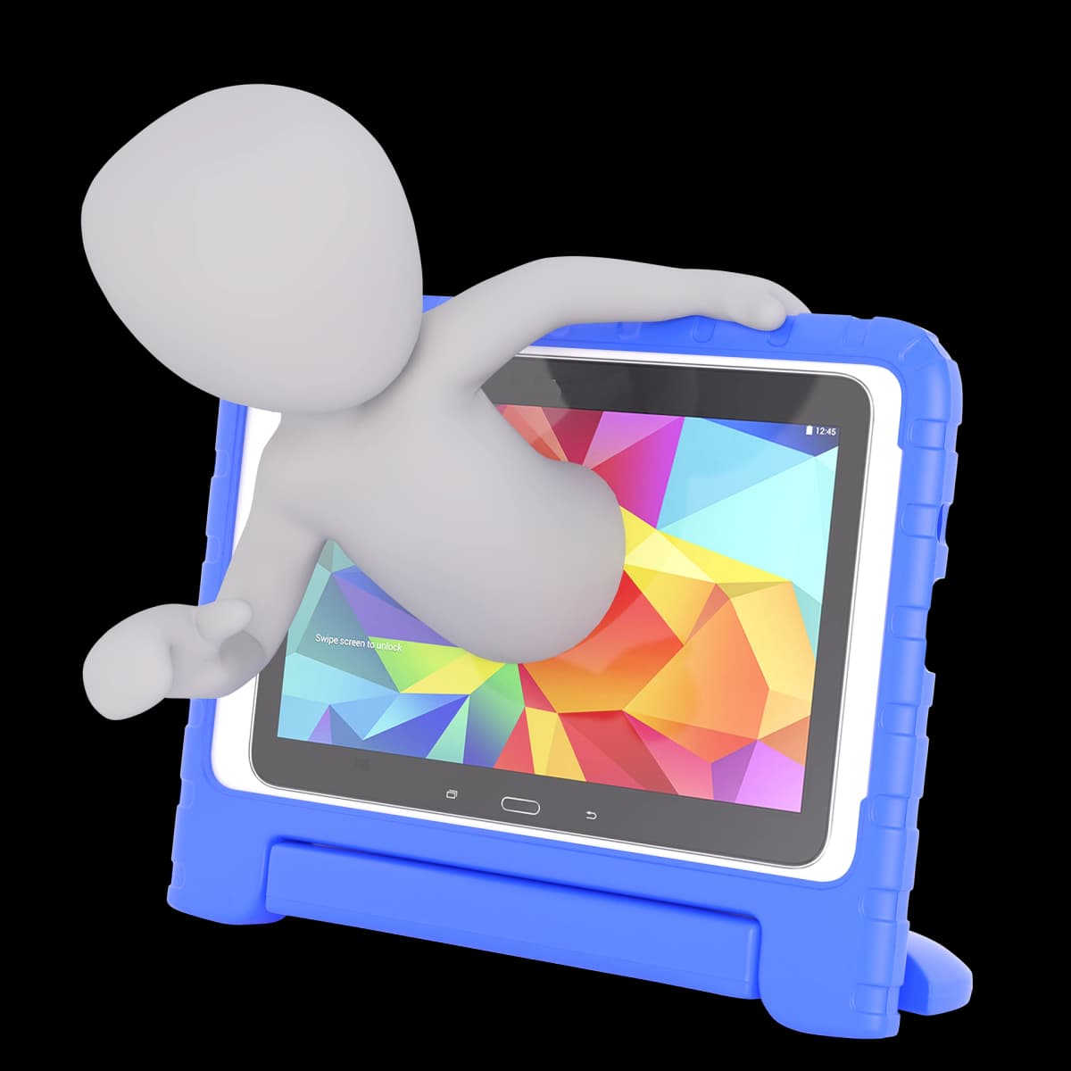 Futuristic technology and AI visualization