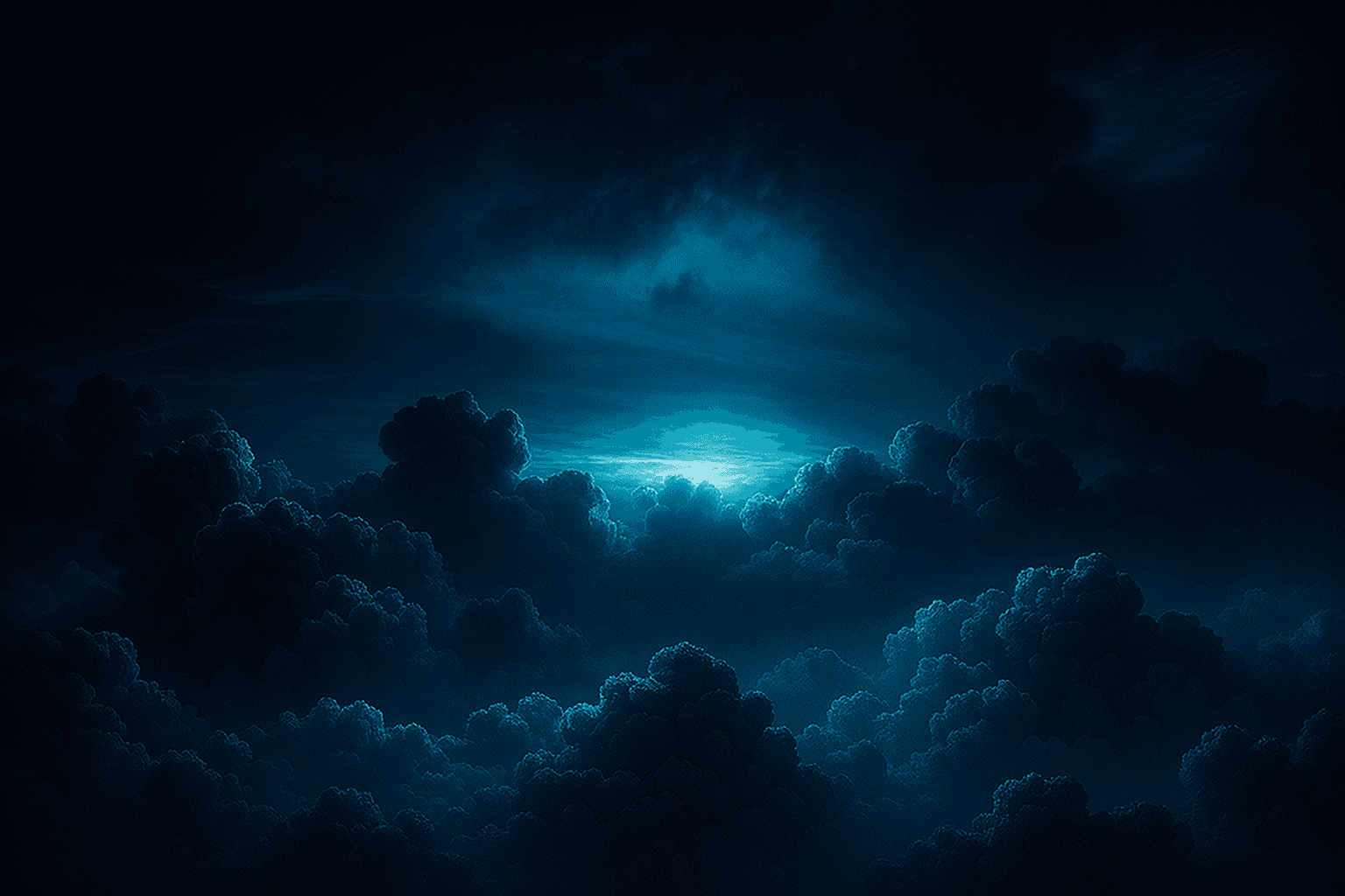 Bytes Platform homepage hero background with a night sky