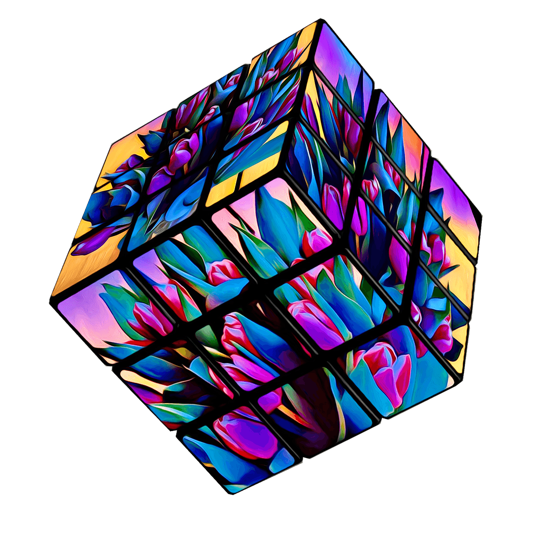 Floating 3D cube graphic representing Bytes Platform's digital services